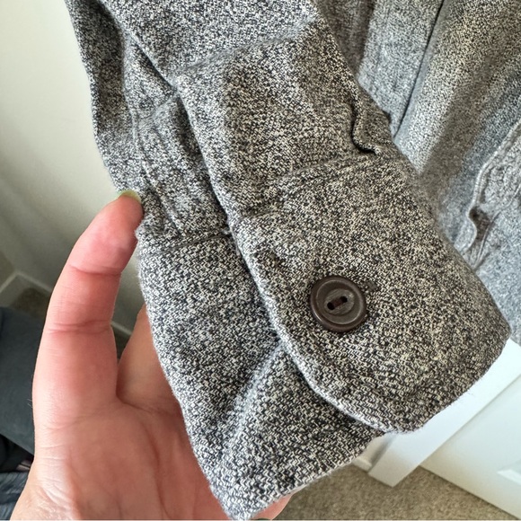 Grayers Men’s Gray Shirt Jacket Size Large 100% Cotton Outdoor Pockets Cold - Picture 6 of 9